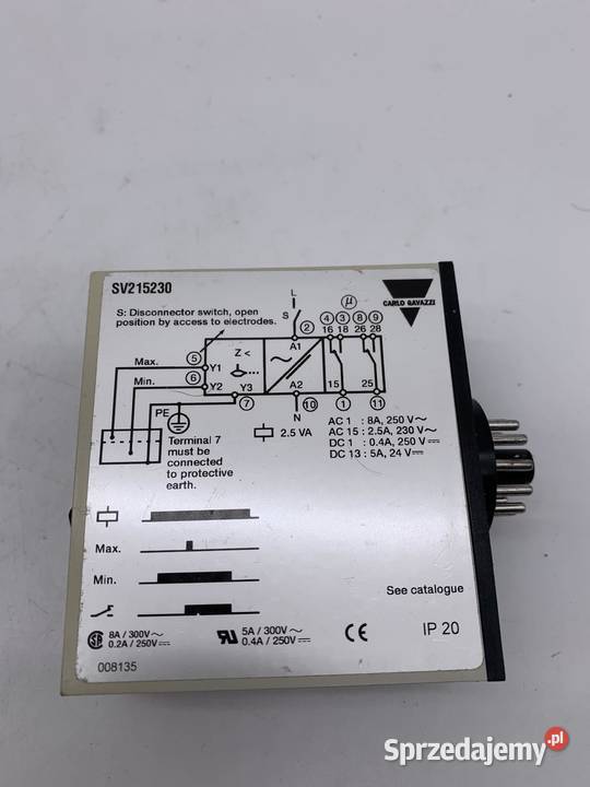 Carlo Gavazzi SV215230 Dual Level Relay Warszawa