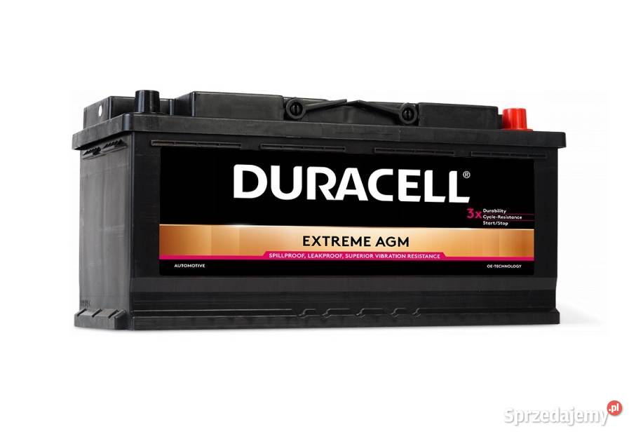 Akumulator Duracell Extreme DE70 AGM 12V 70Ah osobowe Wrocław