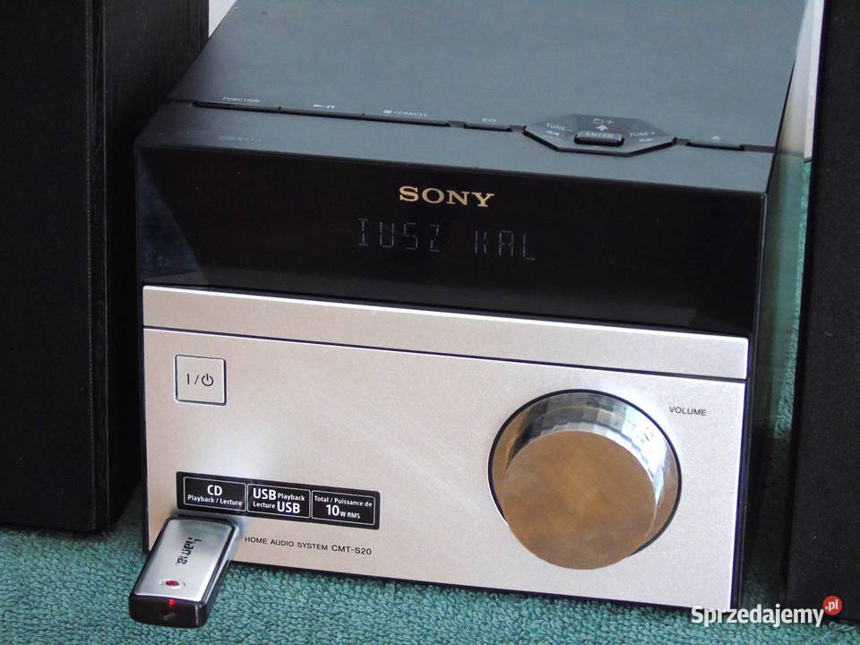 Wieża Sony pilot CD USB mp3 AUX kolumny sprawna Jasło