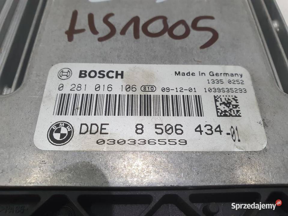 KOMPUTER SILNIKA BMW E81 E87 20D 8506434 osobowe