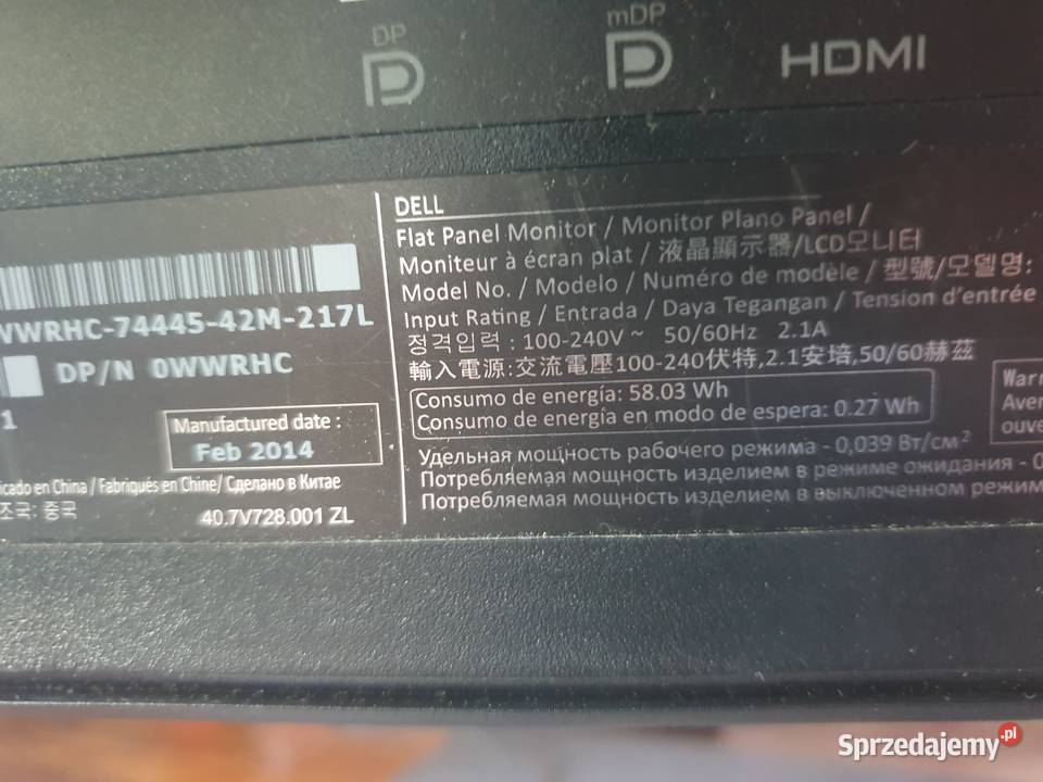 monitor 4K DELL UP2414Q 238 cala rewelacyjne PPI mazowieckie Warszawa sprzedam