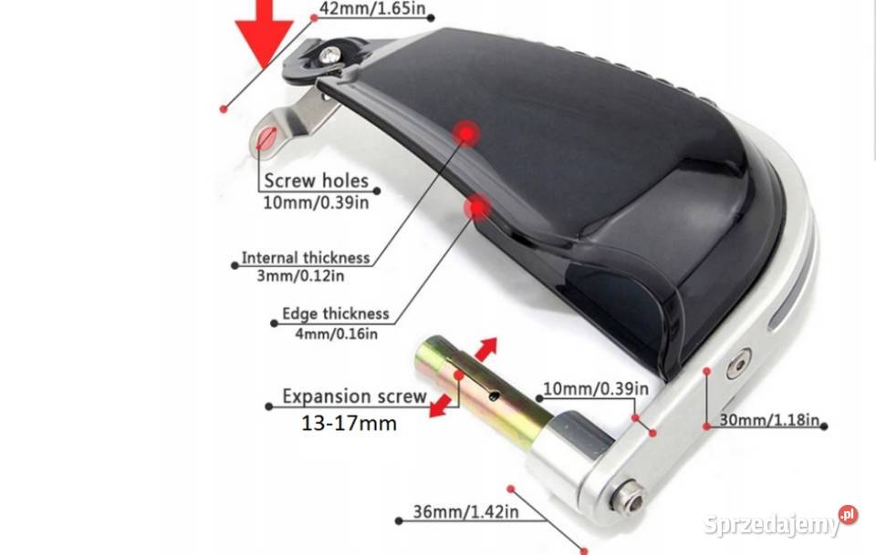 Solidne handbary osłony dłoni do motocykla z Akcesoria motocyklowe Sosnowiec sprzedam