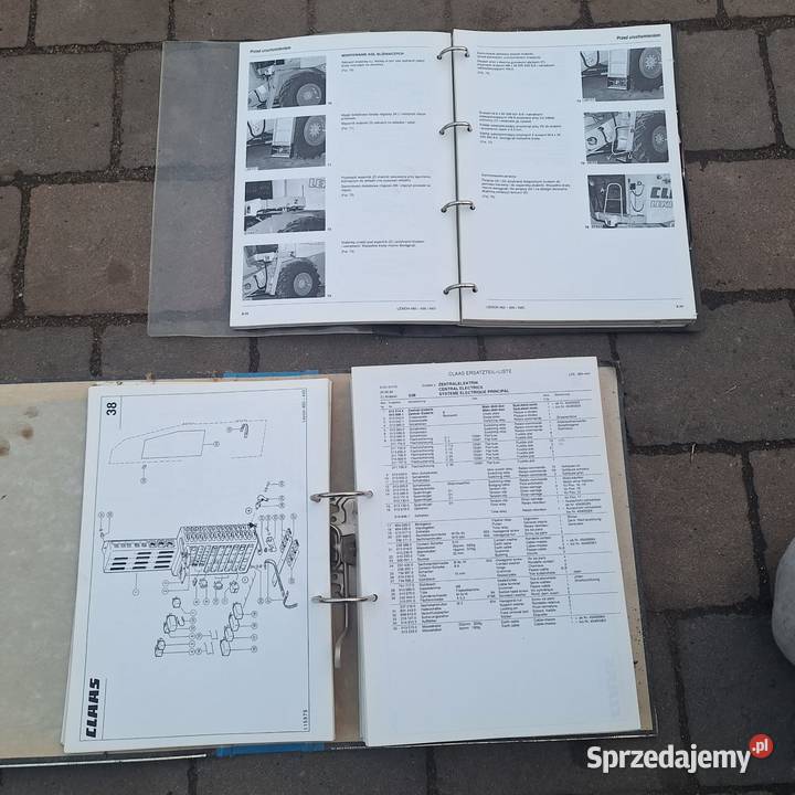 Katalog części Instrukcja obsługi Kombajn Claas dolnośląskie Wiązów sprzedam
