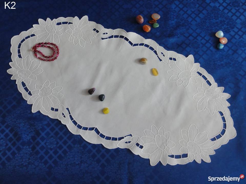 Serwetki bieżniki wyszywane ręcznie haftem Lublin sprzedam