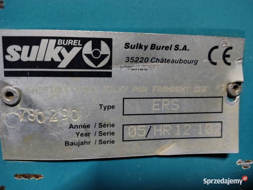 Zestaw agregat uprawowo siewny SULKY 2005 Super Sulky lubelskie Janów Lubelski