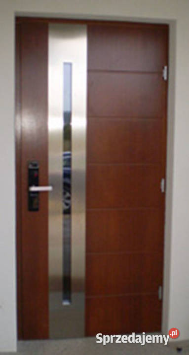 Drzwi drewniane zewnętrzne DJ 68 płytowe mazowieckie