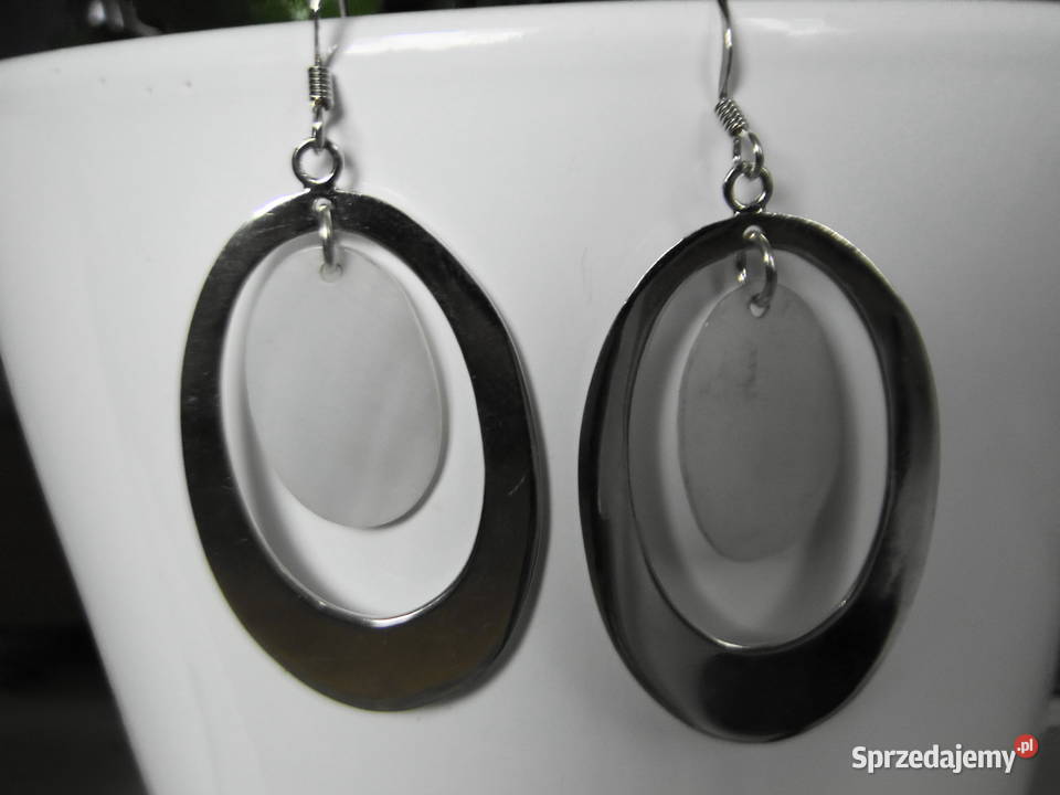Piękne kolczyki srebro 925 i masa perłowa Warszawa