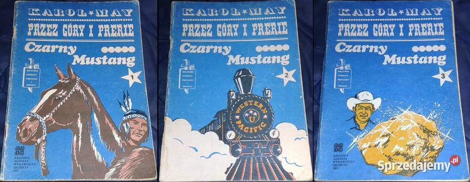 Czarny Mustang góry i prerie Karol May Cz123 Rok wydania 1987 Chełm