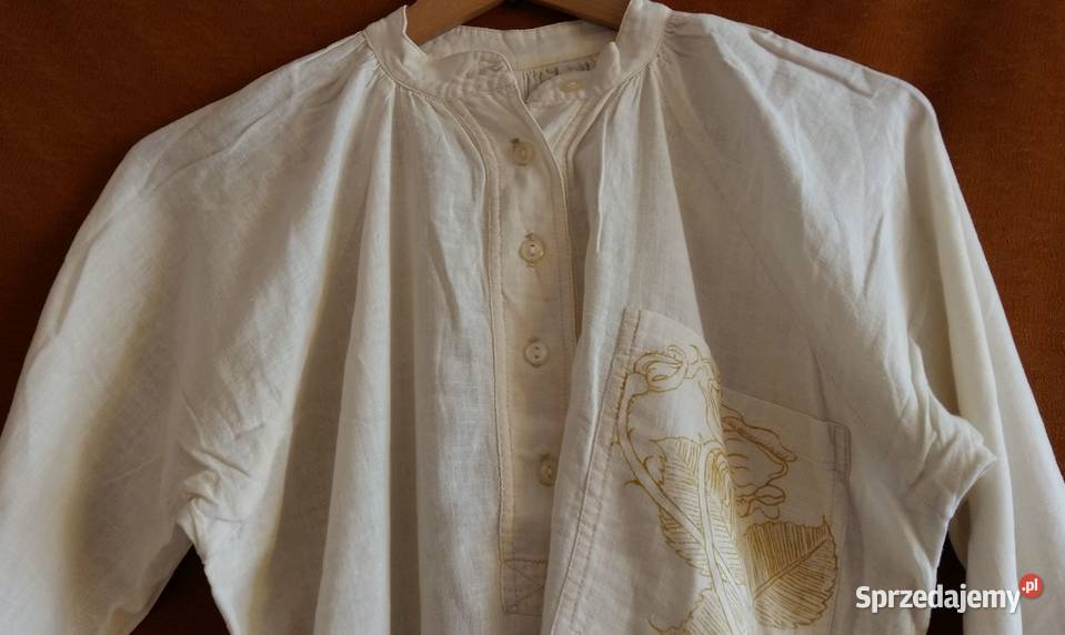 Bluzka bawełniana z długim rękawem M