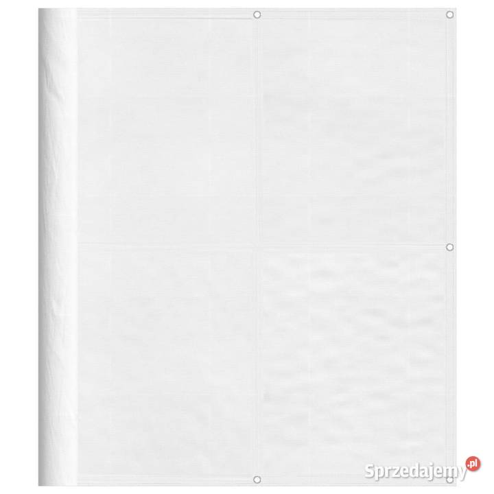 Parawan balkonowy biały 120x800 100 poliester