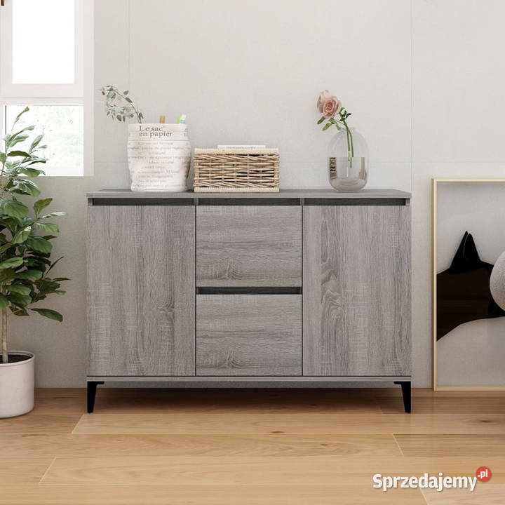 Komoda szary dąb sonoma 104x35x70 WM815166 mazowieckie Warszawa