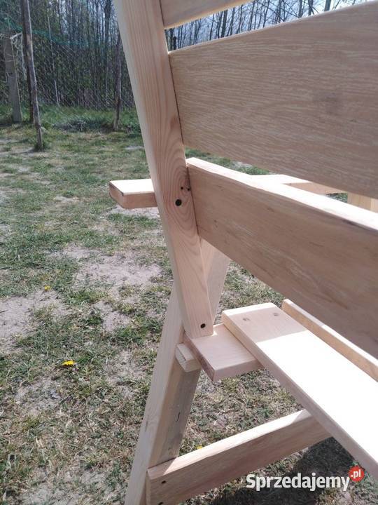 Ławka z palet ławka drewniana ławka z kantówek łódzkie Opoczno