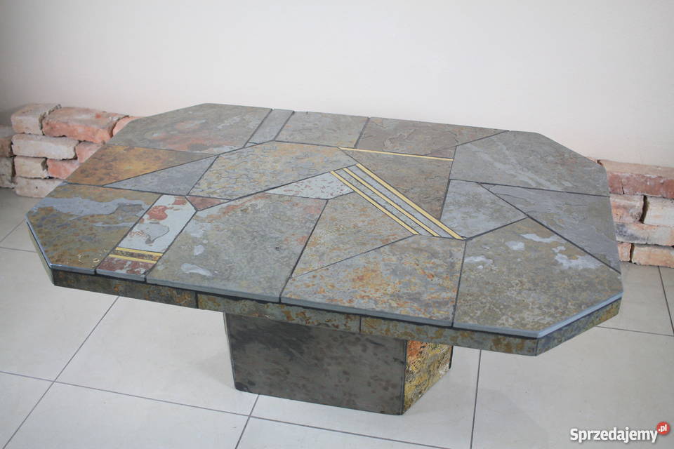 Piękna ława kamienna nietypowa i stylowa 80.5cm Stoły, krzesła, biurka