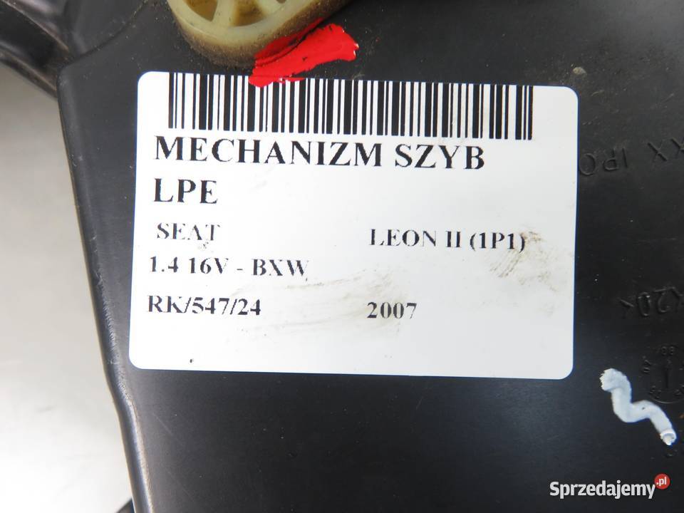 PODNOŚNIK SZYBY LEWY PRZEDNI SEAT LEON II