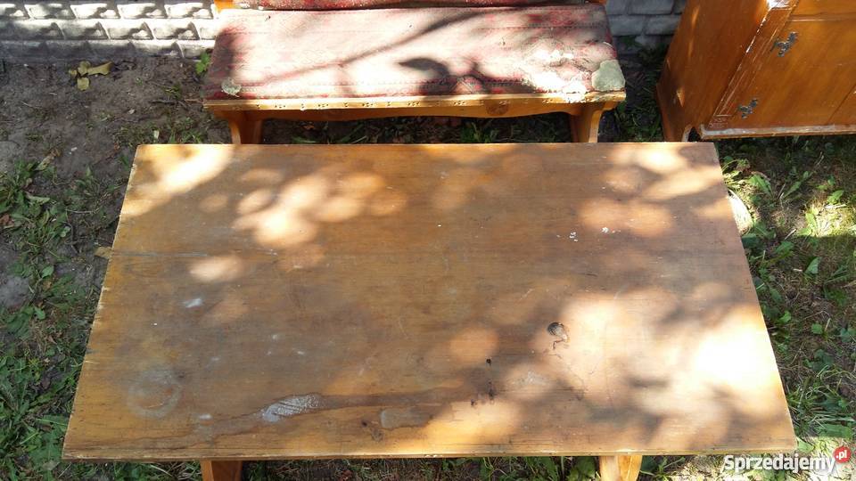Zestaw mebli w stylu góralskim zakopiańskim z Komplety mebli Kościan