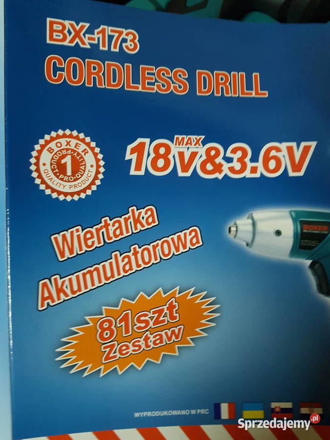 WKRĘTARKA BOXER BX173 WALIZKA 18v 36 v dwie Głogowa