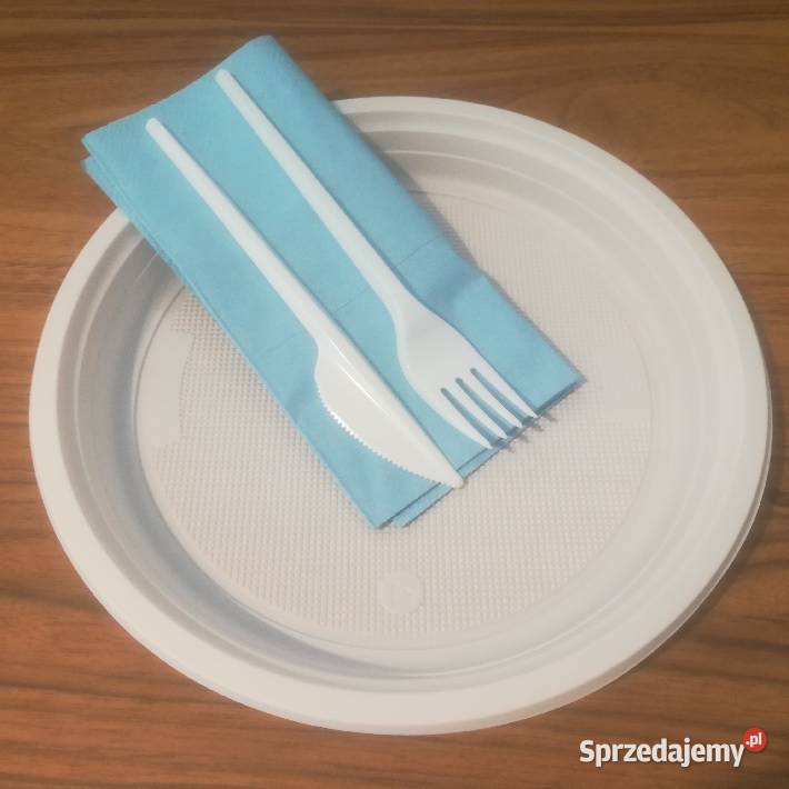 Zestaw jednorazowy obiadowy sztućce drewnane Gastronomia sprzedam