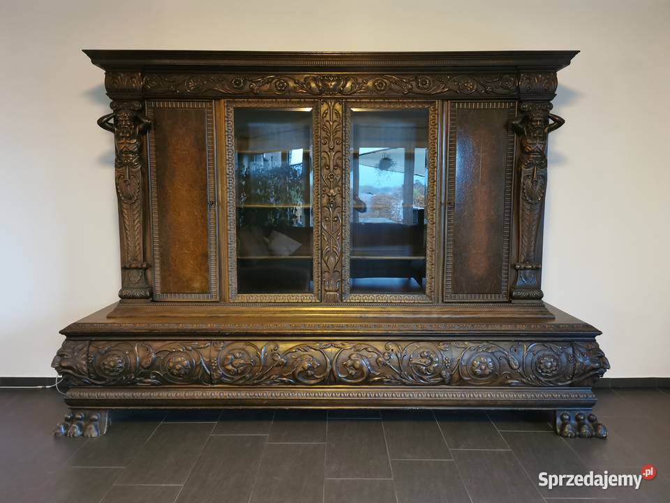 Prestiżowa neorenesansowa biblioteka z figurami dolnośląskie sprzedam