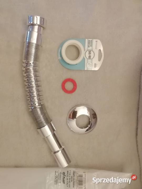 Syfon elastyczny chromowany włoski z uszczelkami Warszawa