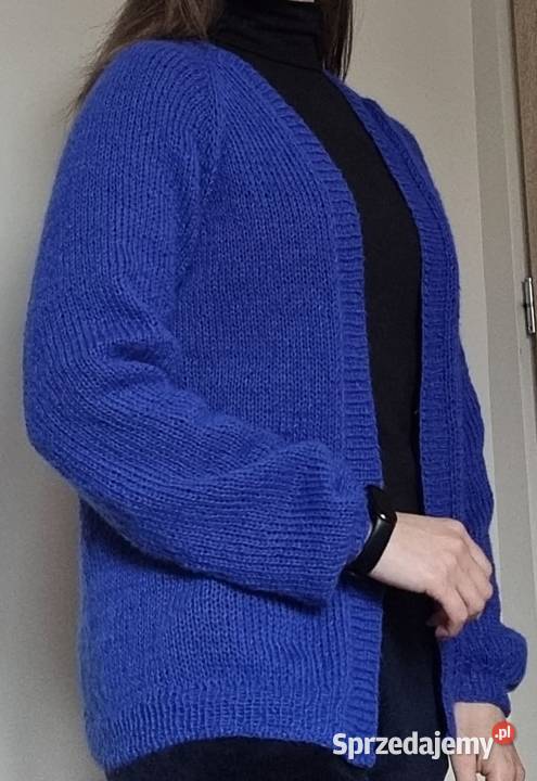 kardigan moherowy robiony ręcznie Ruda Śląska