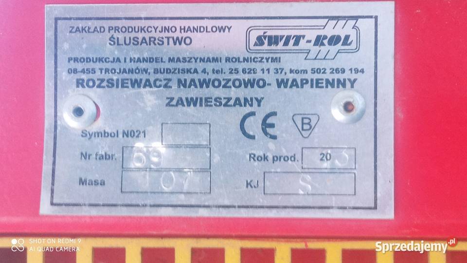 Rozsiewacz Kłos N021 nieuszkodzony Stary Pożóg