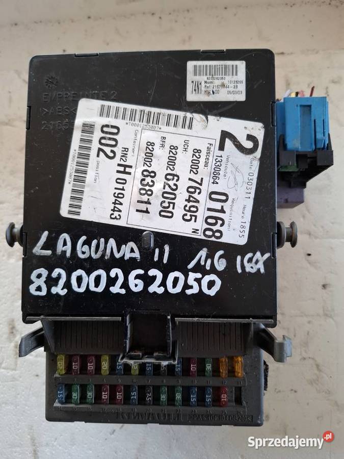 RENAULT LAGUNA II skrzynka bezpieczników