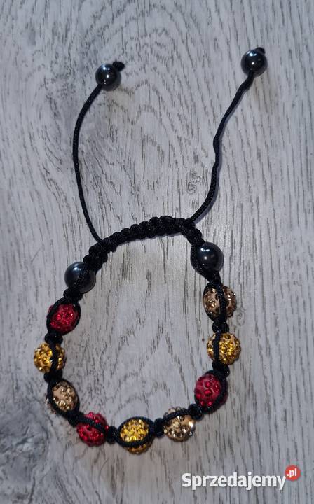 Bransoletka damska regulowana czerwień Dla kobiet Łódź sprzedam