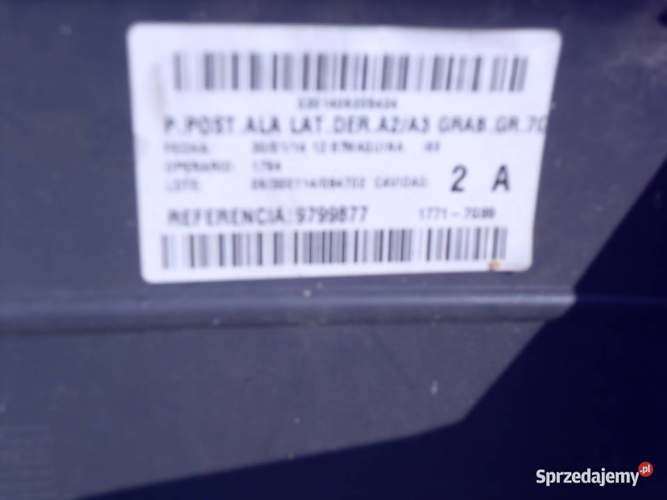 Zderzak tylni MERCEDES SPRINTER NAROŻNIK Bochnia