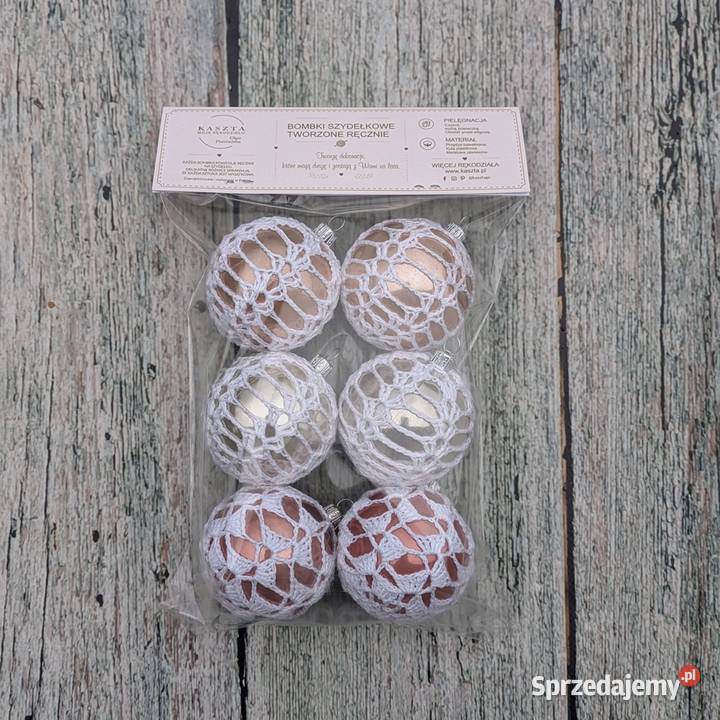 ZESTAW BOMBEK SZYDEŁKOWYCH 6 nowe handmade Gomunice