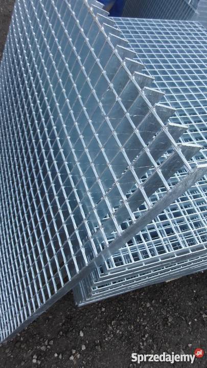 Stopnie schodowe metalowe 1200x270 kraty wema