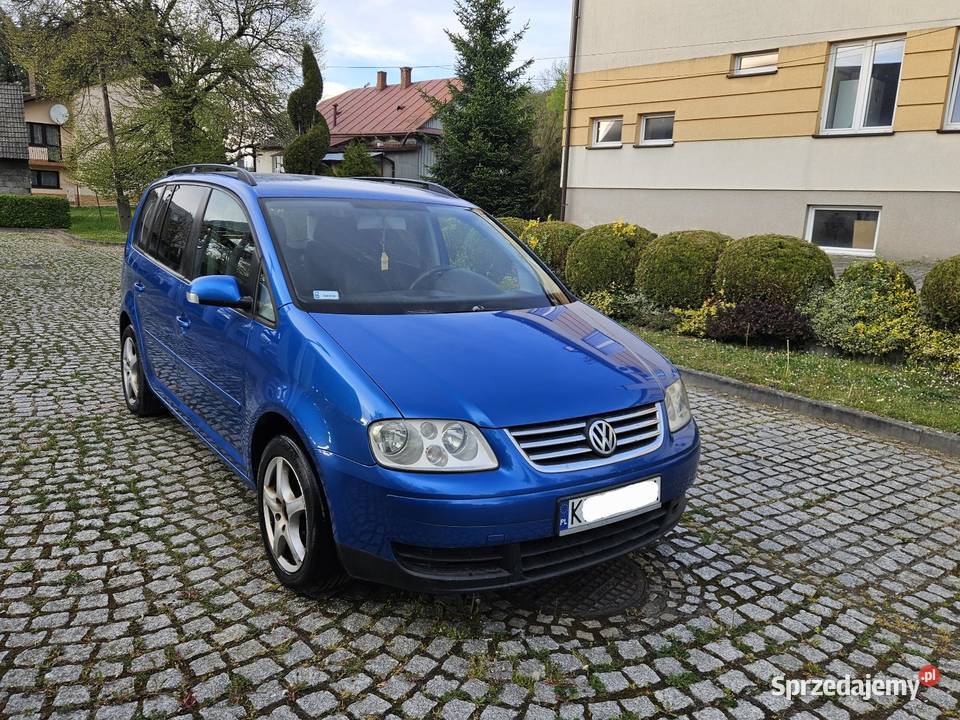 VW Touran 2003r 19Tdi Klimatronik Alufelgi 7osób Zarejestrowany w Polsce Ryglice