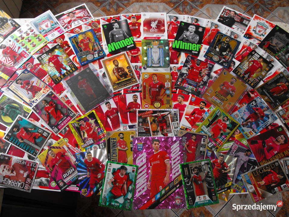 FC LIVERPOOL Zestaw 145 kart PANINI TOPPS Karty Mykanów