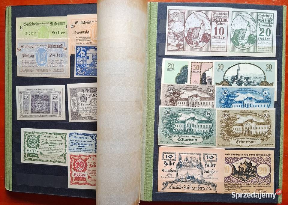 Stary Pieniądz Papierowy Zestaw Notgeldów 237 Gliwice