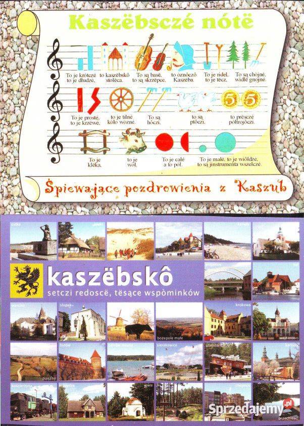 Kart Poczt Pozdrowienia z Kaszub 2 kart Gliwice