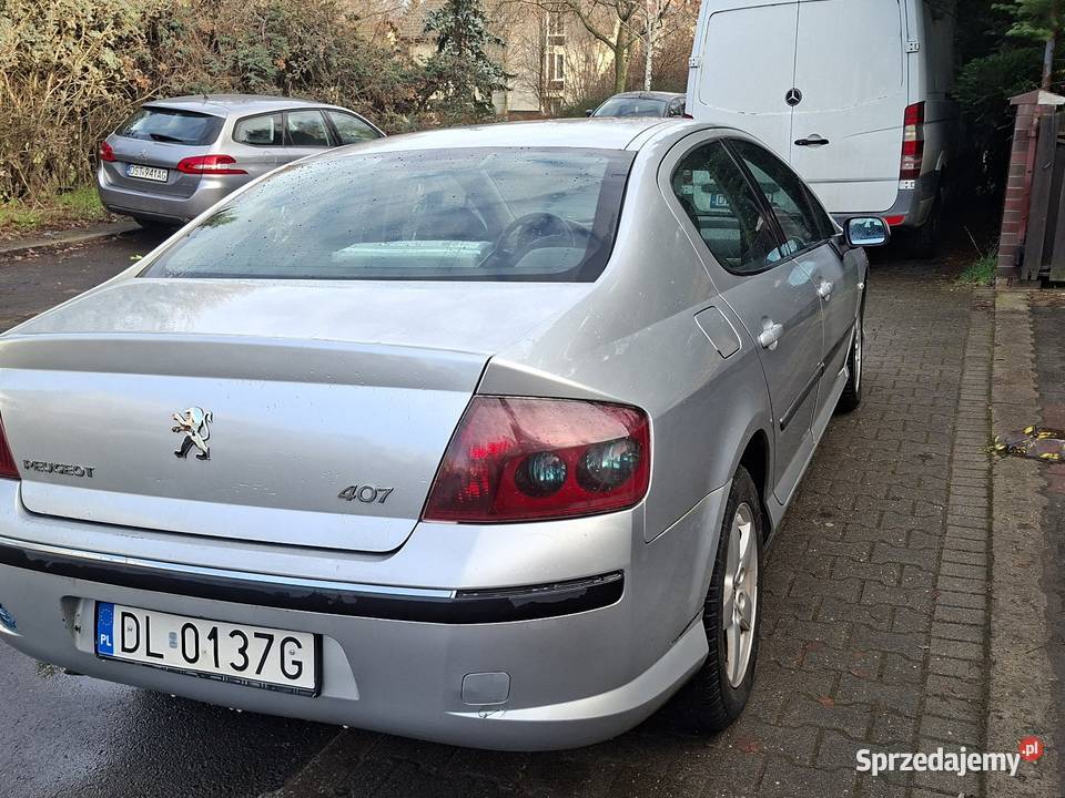 PEUGEOT 407 sprawny do jazdy z opłatami tanio Wrocław
