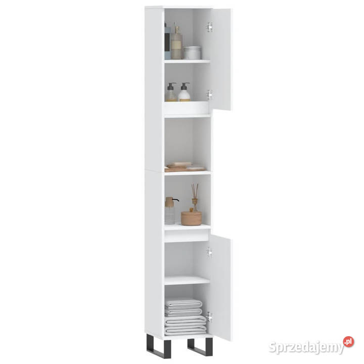 Szafka łazienkowa biała 30x30x190 materiał Łazienkowe mazowieckie Warszawa