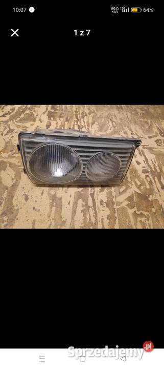 Reflektor lampa Mercedes beczka w123 Lampy przednie Łódź