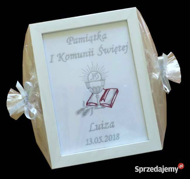 Pamiątka I Komunii Św chusteczka prezent na Pozostałe kujawsko-pomorskie Toruń