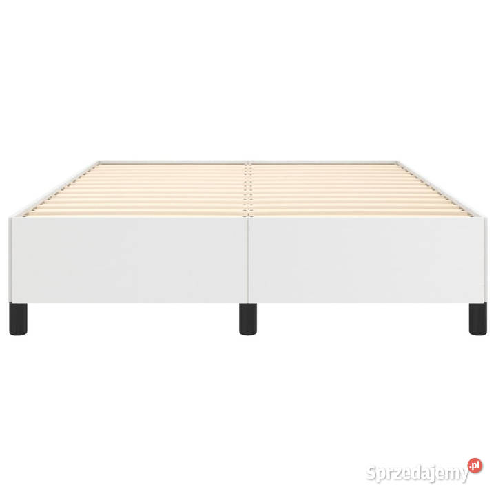 Rama łóżka białe sztuczna skóra 140x190 WM347246 Warszawa