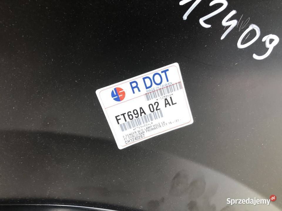 Fiat Doblo 263 20152023 Błotnik lewy przód Skarżysko-Kamienna