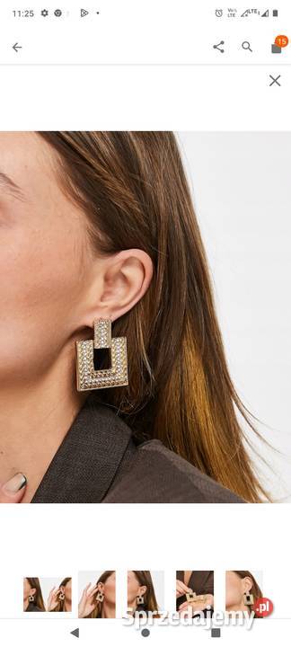 Bogato zdobione kolczyki wieczorowe z Londynu Dla kobiet małopolskie Kraków