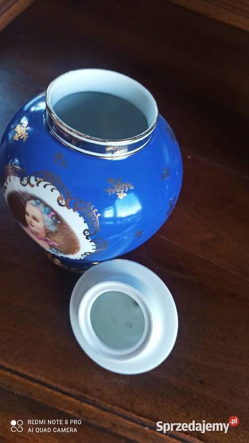 Amfora kobaltowa Zeh Sherzer Z Marią Antoniną Gdańsk