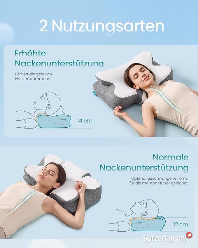 Poduszka ergonomiczna do spania Songmics 59 x 40