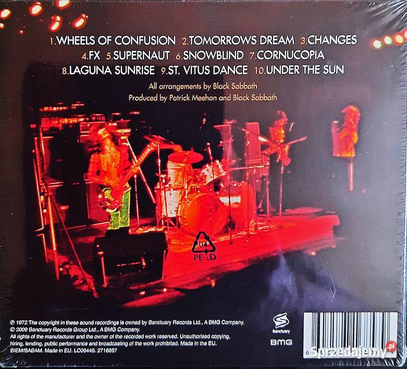 Kultowy Album BLACK SABBATH VOLUME 4 CD mazowieckie Warszawa