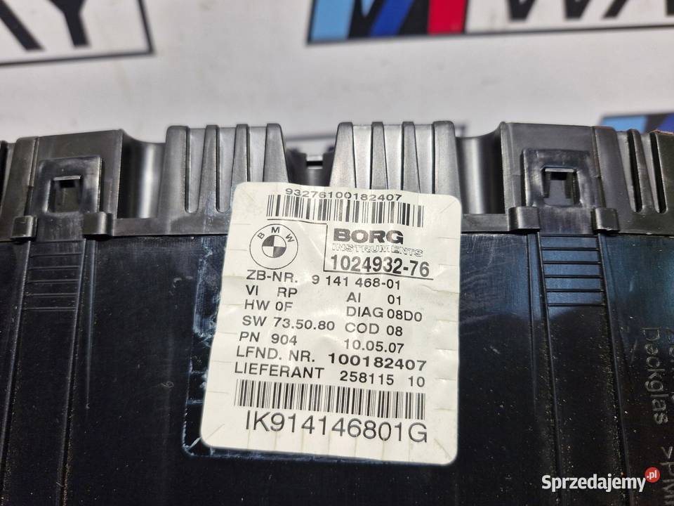 BMW 1 E87 LICZNIK ZEGARY EUROPA BENZYNA 9141468