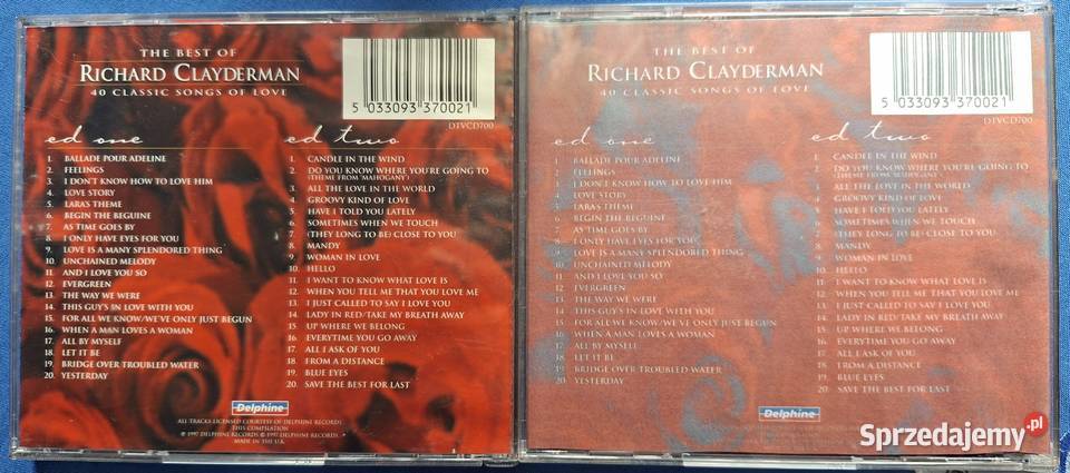 The best of Richard Clayderman 2 CD sprzedam