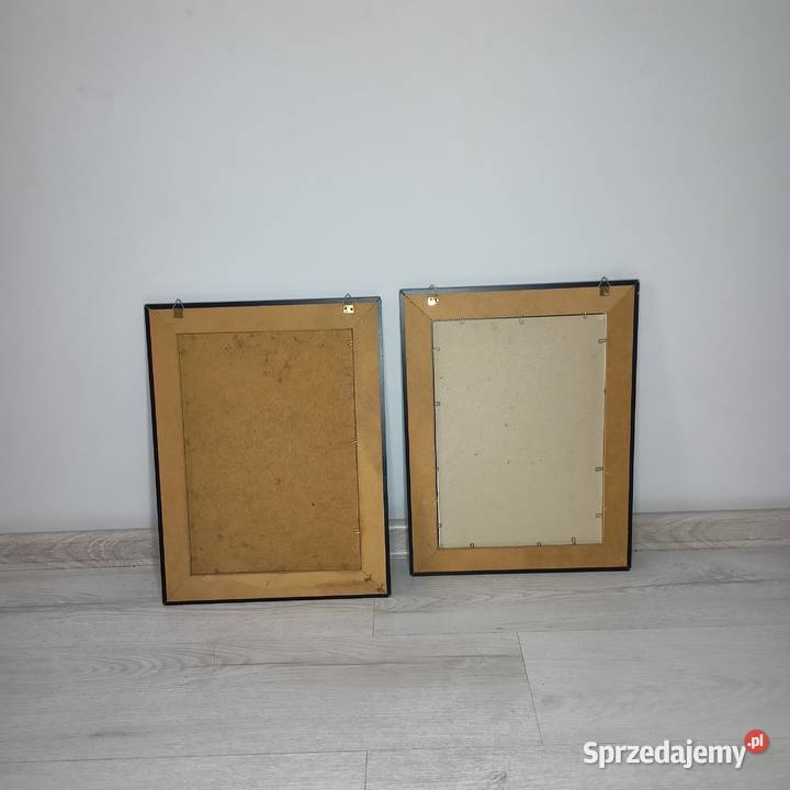 Obrazy w Drewnianej Ramie Dwa obrazy