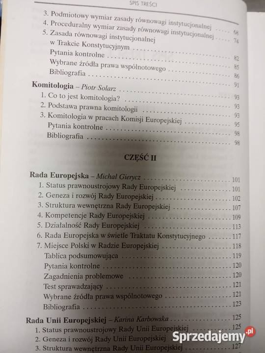 System instytucjonalny Unii Europejskiej okazje Warszawa