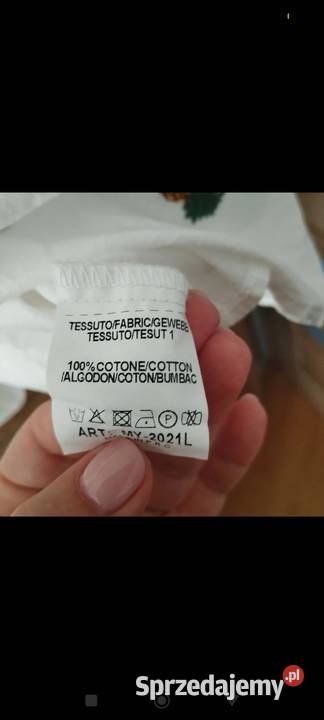 Koszula tunika w ananasy biały Warszawa