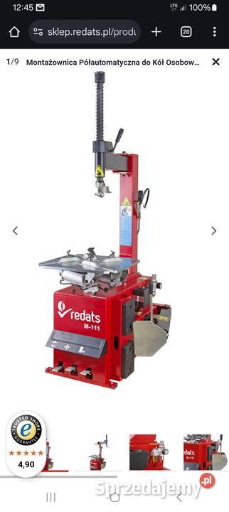 Montażownica do opon kół nowa Morąg